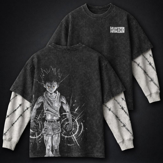 Hunter x Hunter Luxe Washed Double Sleeves T-Shirt