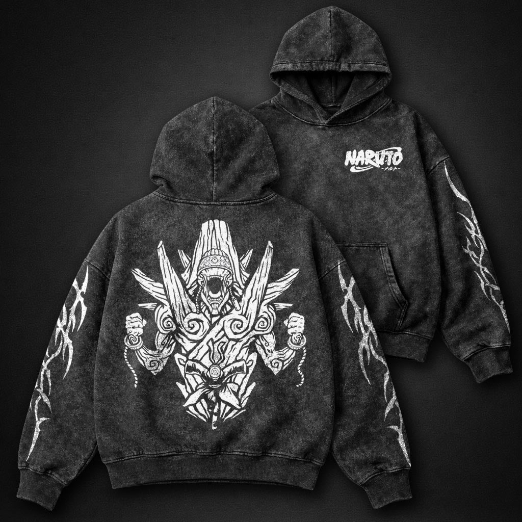 Naruto Streetwear Washed Hoodie