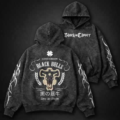 Black Clover Vintage Washed Hoodie