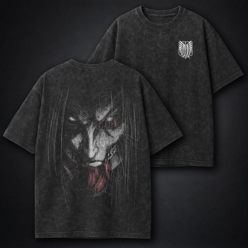 Attack on Titan Heavyweight Washed T-Shirt