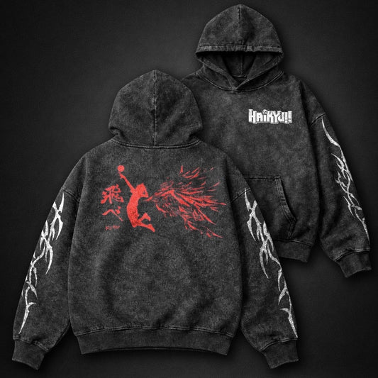 Haikyuu Bold Washed Hoodie