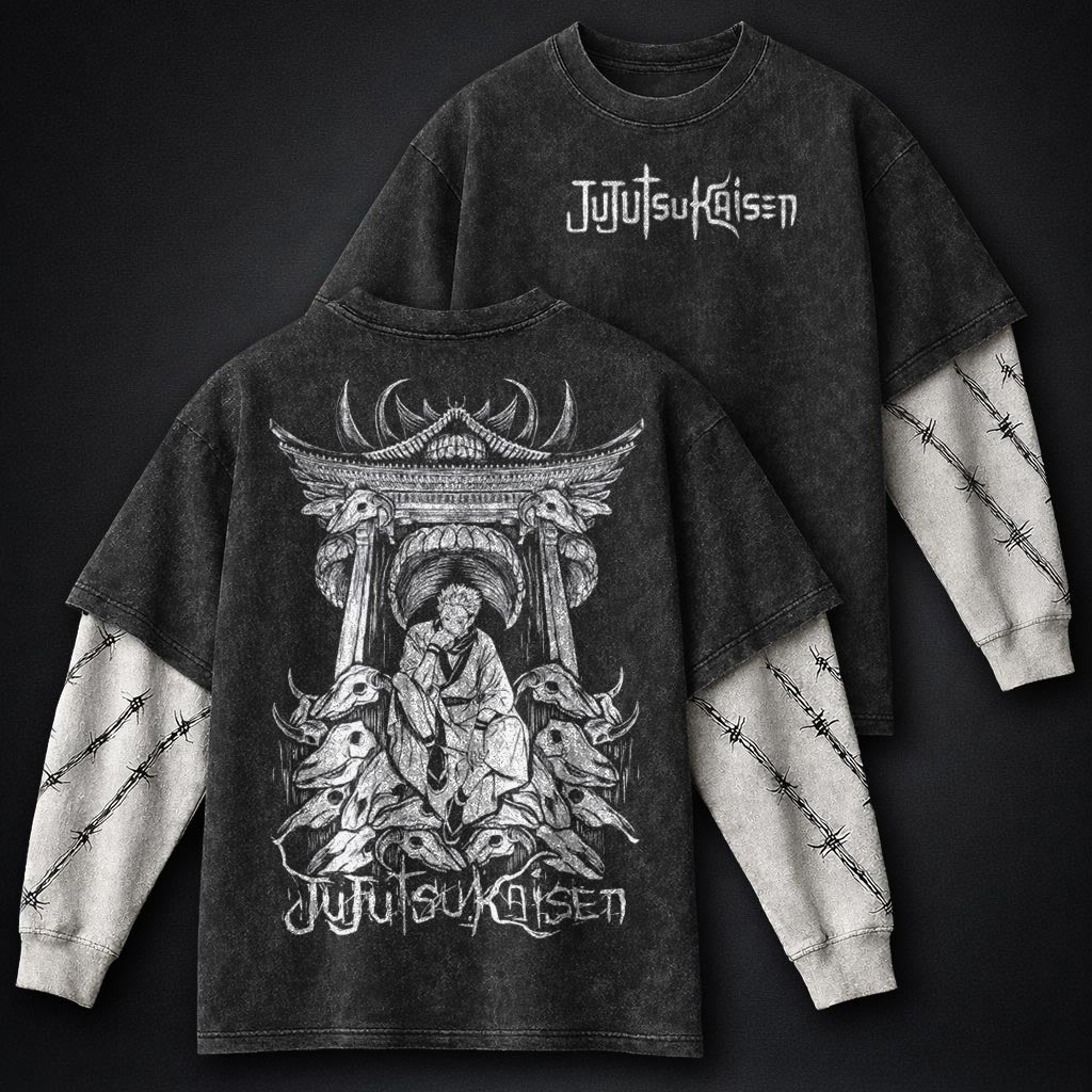 Jujutsu Kaisen Essential Washed Double Sleeves T-Shirt
