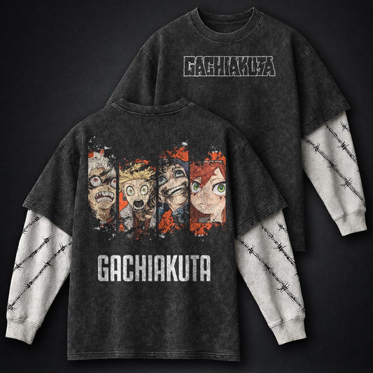 Gachiakuta Cozy Washed Double Sleeves T-Shirt
