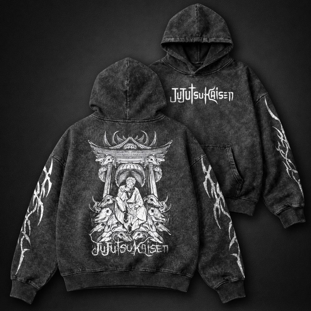 Jujutsu Kaisen Statement Washed Hoodie