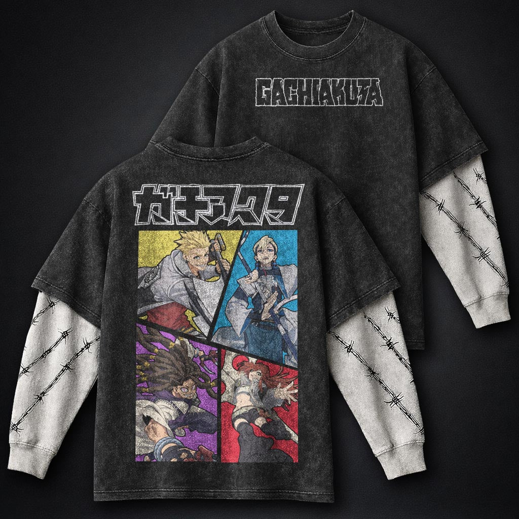 Gachiakuta Soft Washed Double Sleeves T-Shirt