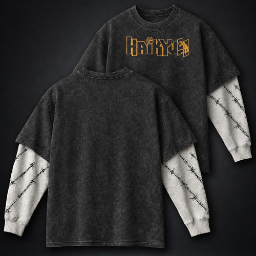 Haikyuu Luxe Washed Double Sleeves T-Shirt