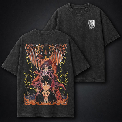 Attack on Titan Minimal Washed T-Shirt