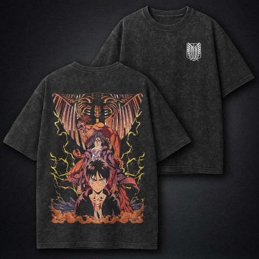 Attack on Titan Minimal Washed T-Shirt