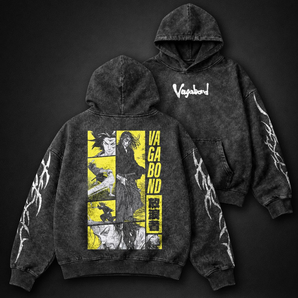 Vagabond Graphic Washed Hoodie