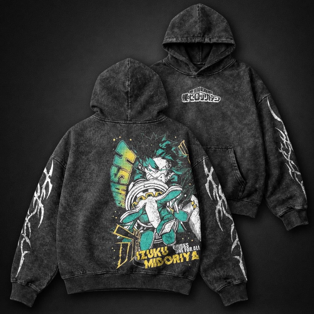 My Hero Academia Relaxed Washed Hoodie