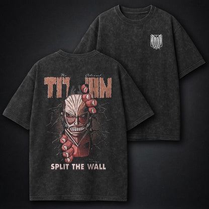 Attack on Titan Lightweight Washed T-Shirt