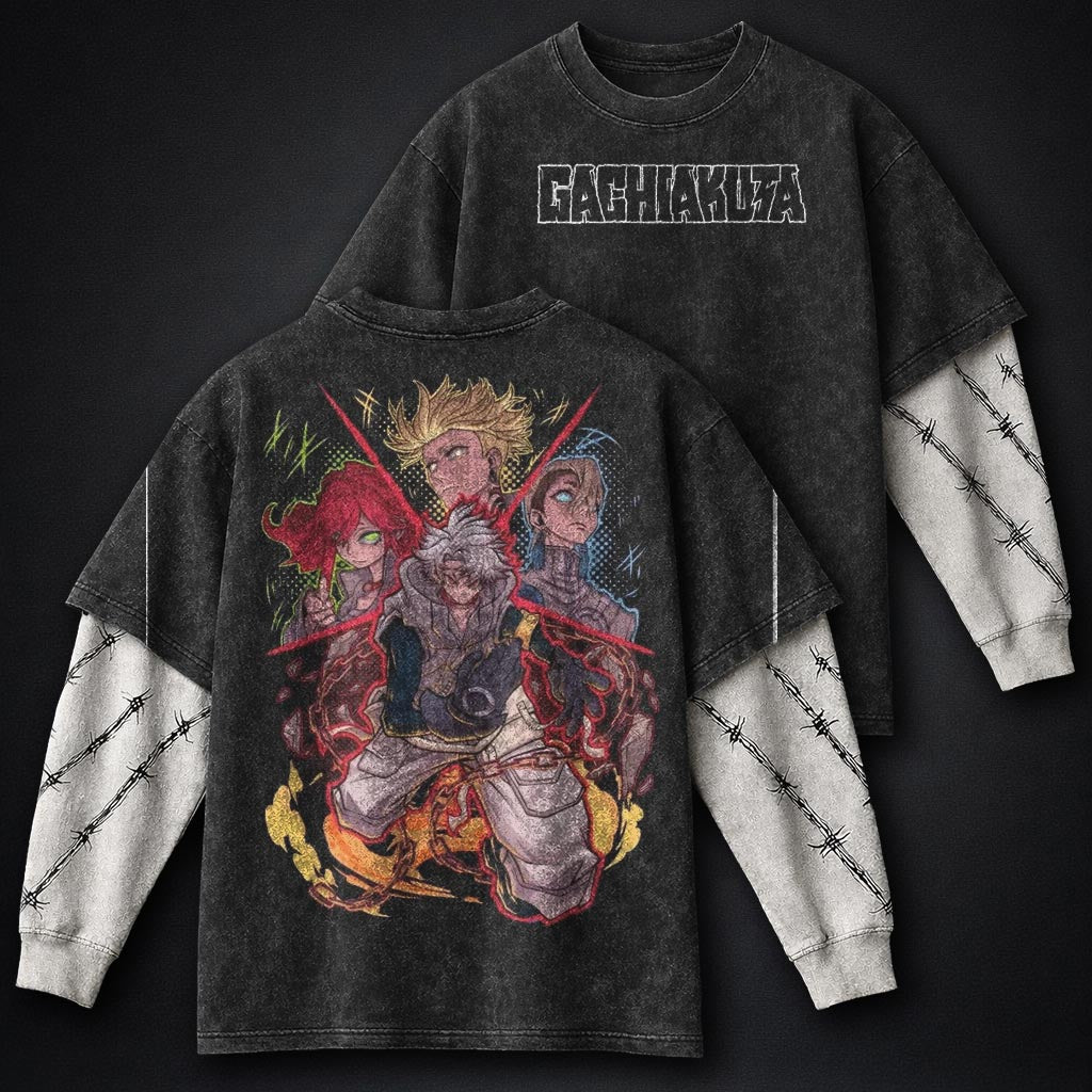 Gachiakuta Classic Washed Double Sleeves T-Shirt