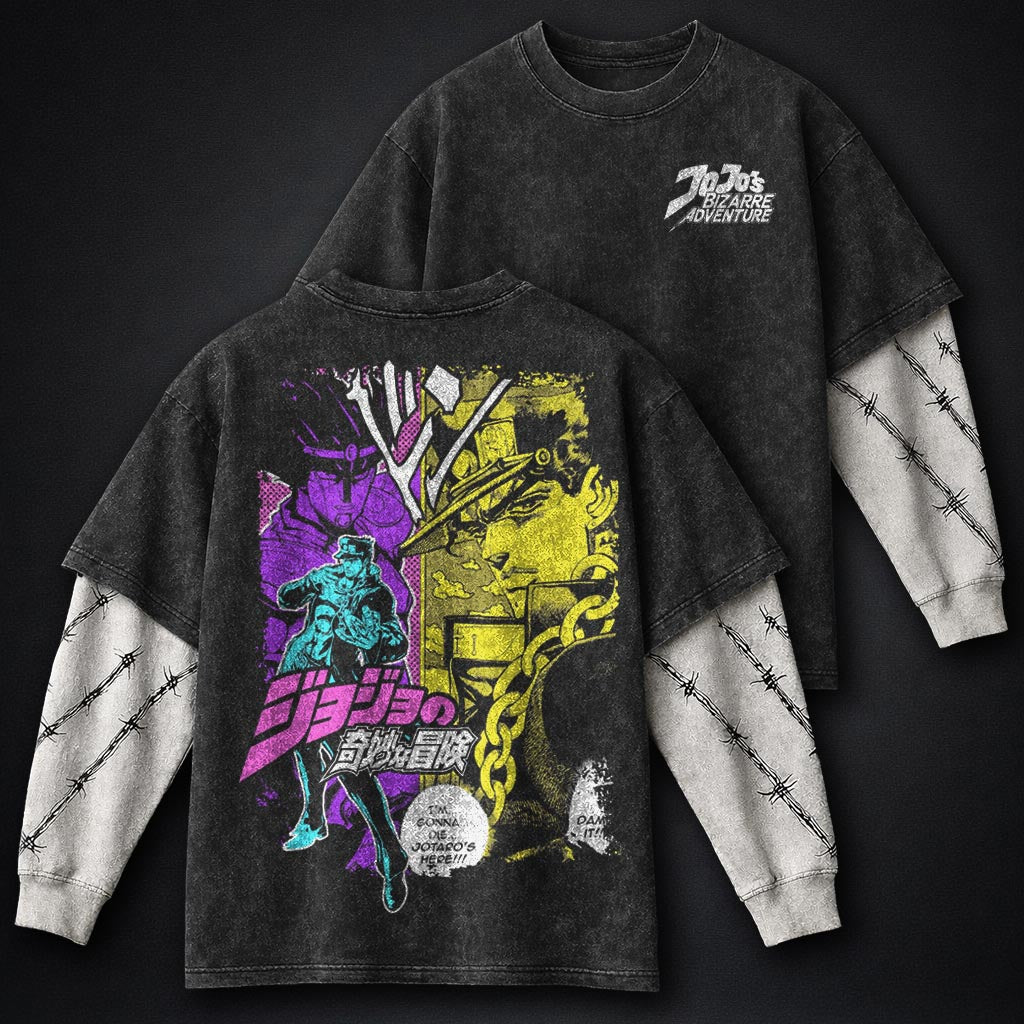 JoJo Cozy Washed Double Sleeves T-Shirt