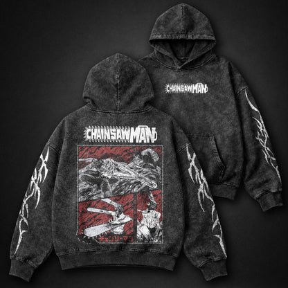Chainsaw Man Vintage Washed Hoodie