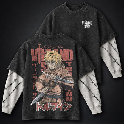 Vinland Saga Premium Washed Double Sleeves T-Shirt