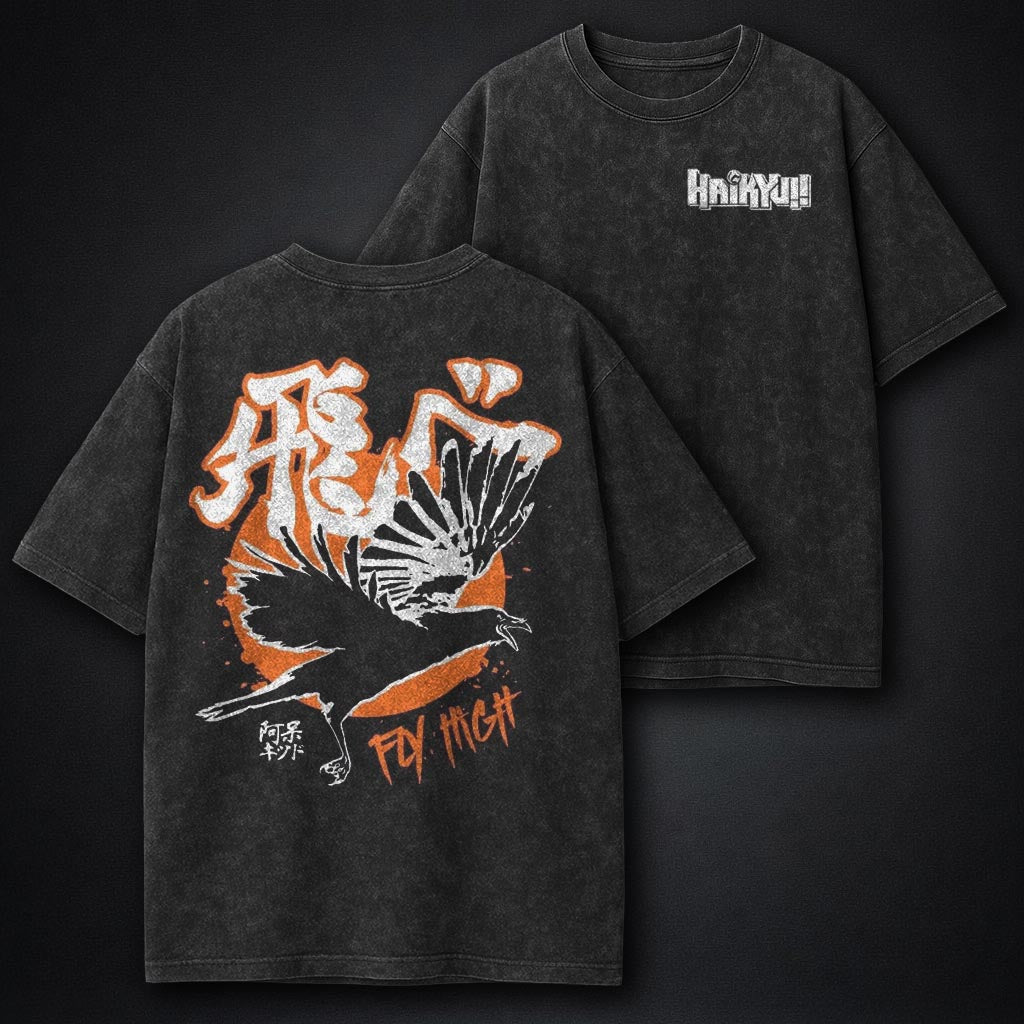 Haikyuu Oversized Washed T-Shirt