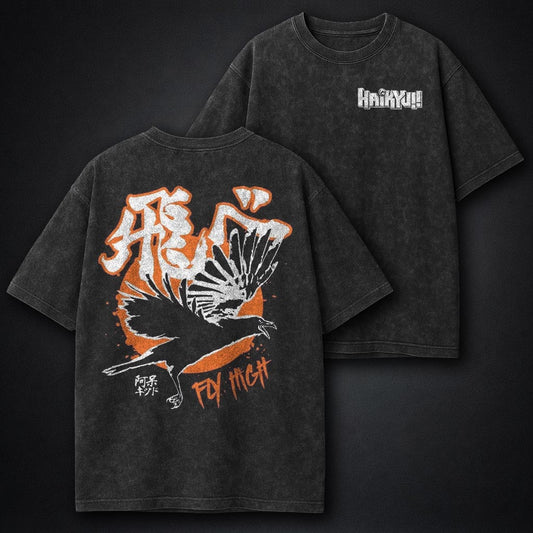 Haikyuu Oversized Washed T-Shirt