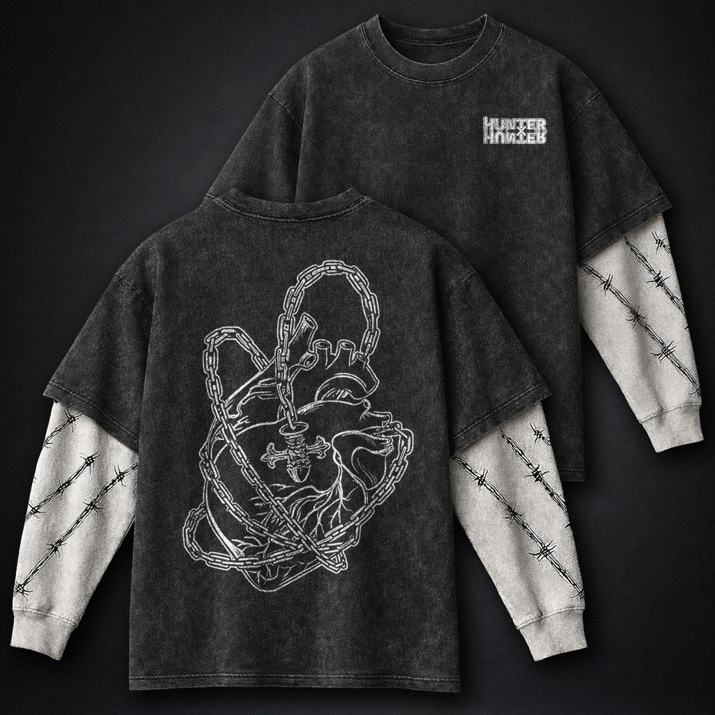 Hunter x Hunter Clean Washed Double Sleeves T-Shirt