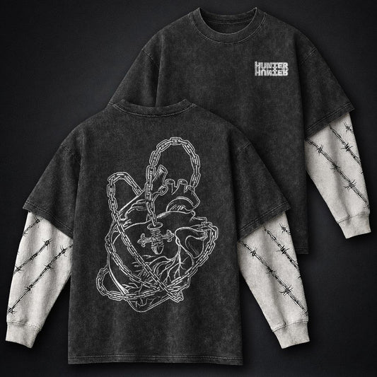 Hunter x Hunter Clean Washed Double Sleeves T-Shirt