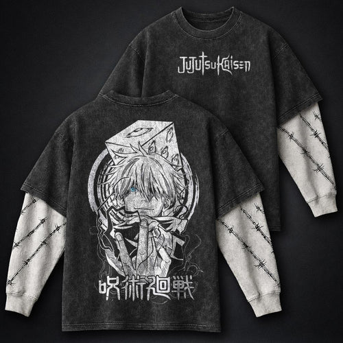 Jujutsu Kaisen Timeless Washed Double Sleeves T-Shirt