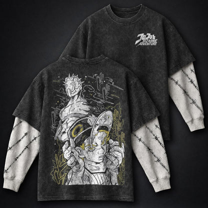 JoJo Bold Washed Double Sleeves T-Shirt