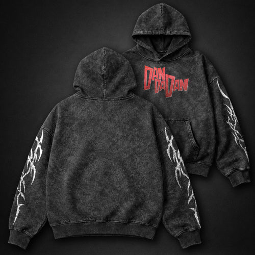 Dandadan Statement Washed Hoodie