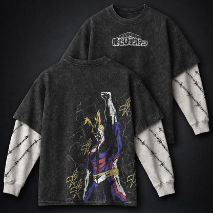 My Hero Academia Essential Washed Double Sleeves T-Shirt