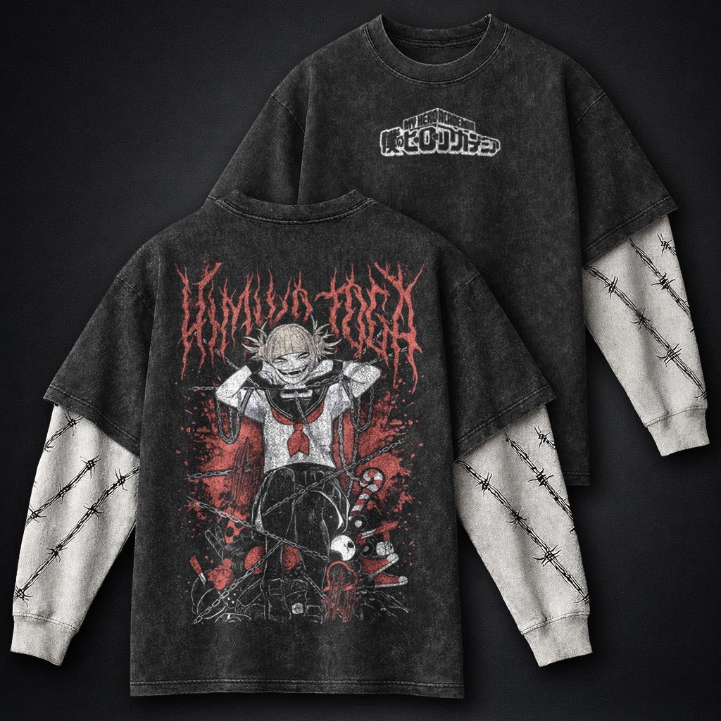 My Hero Academia Signature Washed Double Sleeves T-Shirt