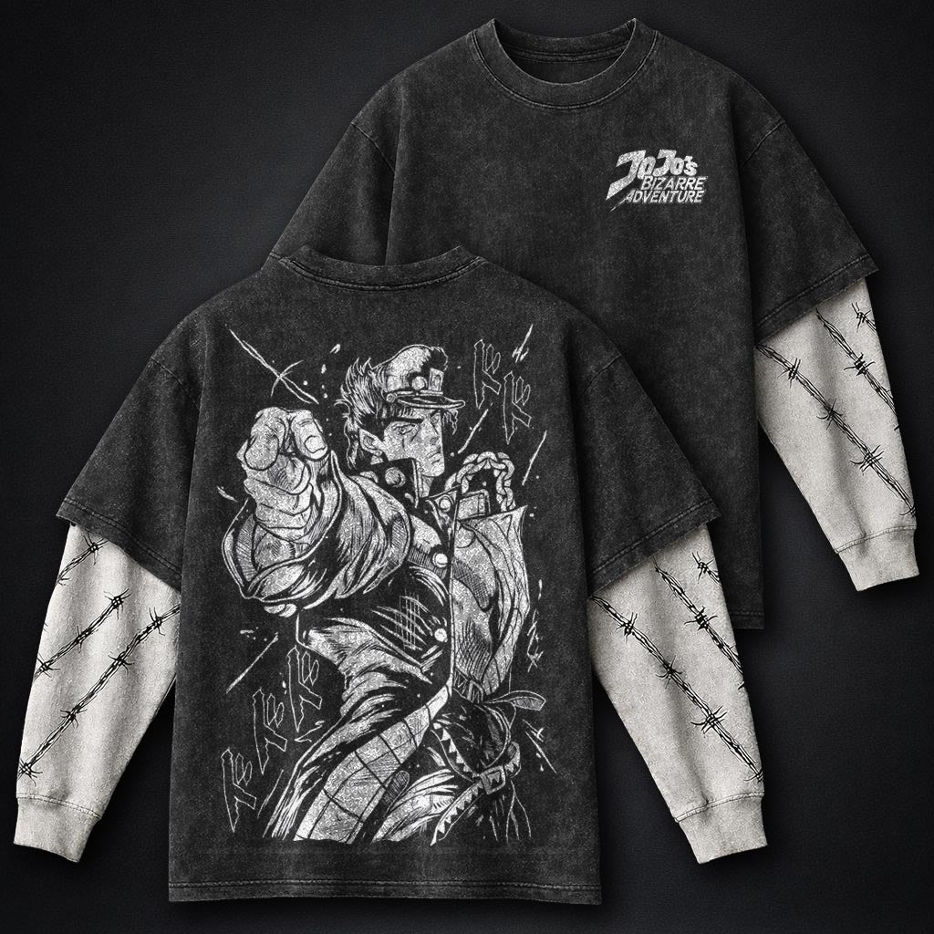 JoJo Luxe Washed Double Sleeves T-Shirt