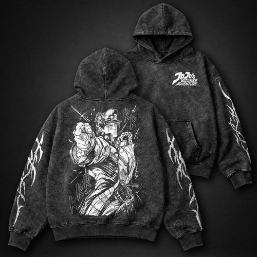 JoJo Streetwear Washed Hoodie
