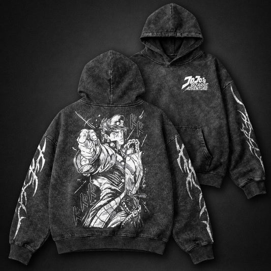 JoJo Streetwear Washed Hoodie