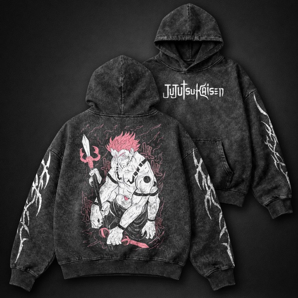 Jujutsu Kaisen Washed Washed Hoodie
