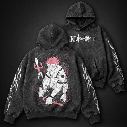 Jujutsu Kaisen Washed Washed Hoodie