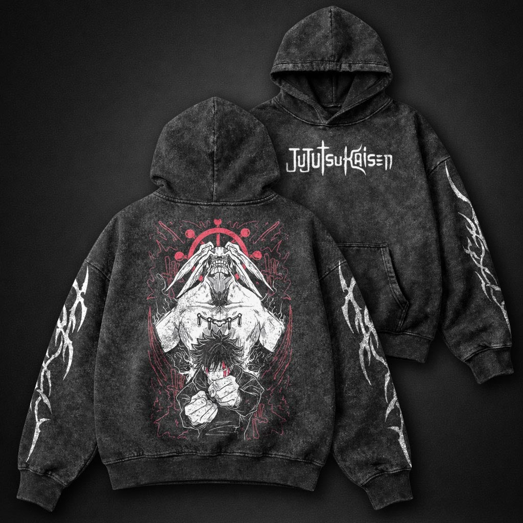 Jujutsu Kaisen Sleek Washed Hoodie