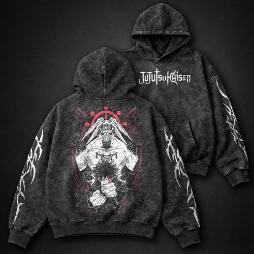 Jujutsu Kaisen Sleek Washed Hoodie