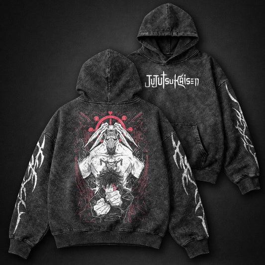 Jujutsu Kaisen Sleek Washed Hoodie