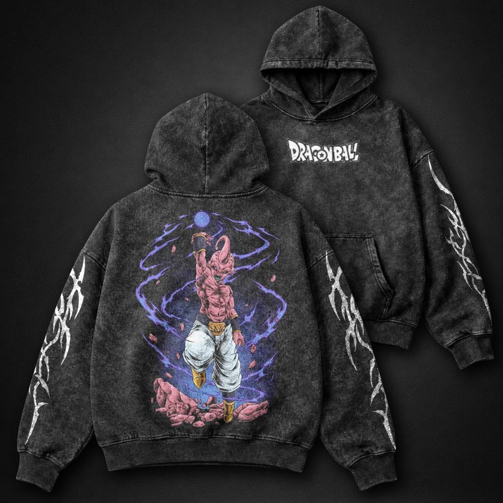 Dragon Ball Oversized Washed Hoodie