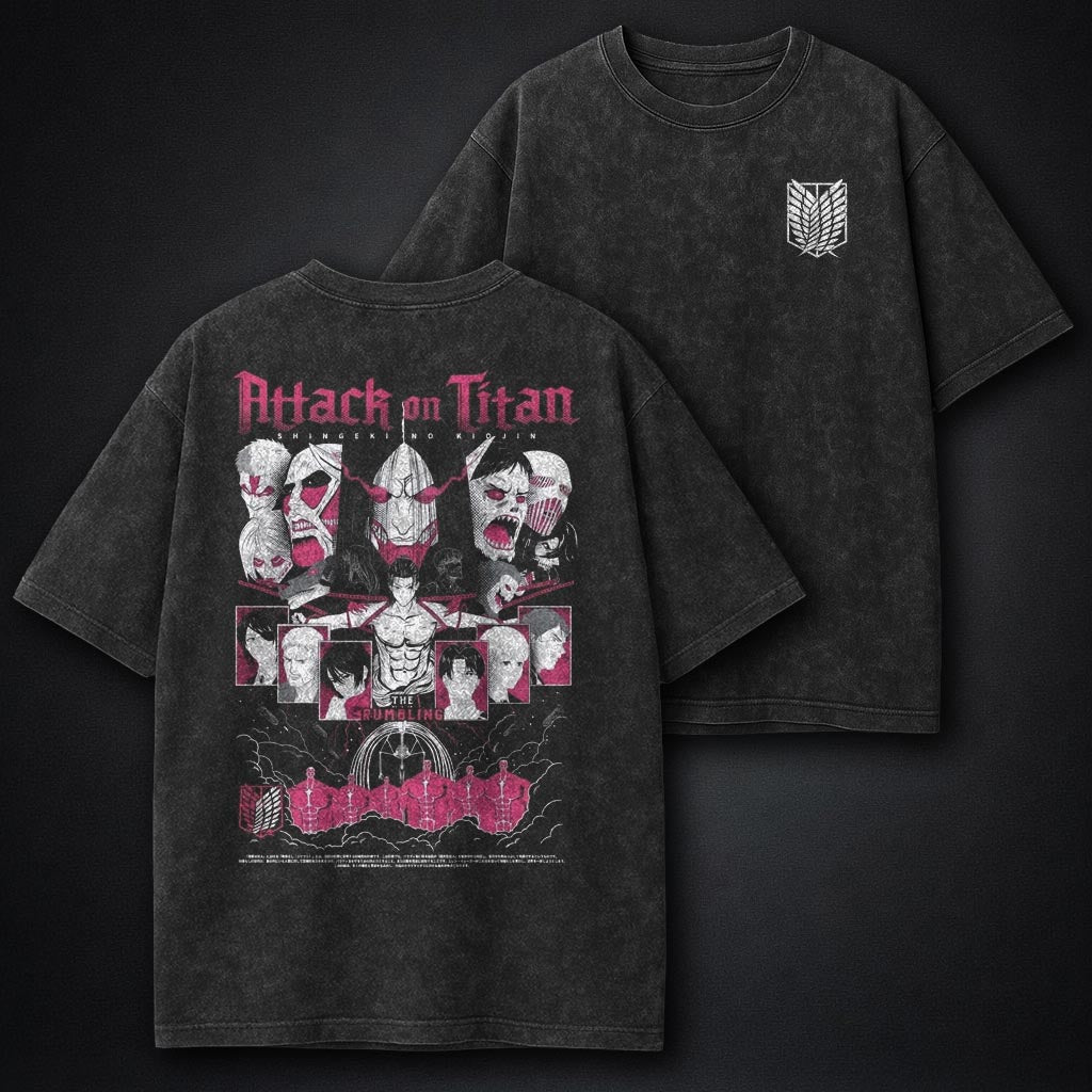 Attack on Titan Urban Washed T-Shirt