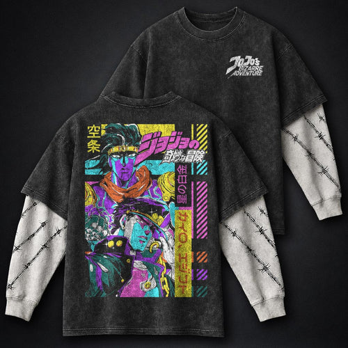 JoJo Classic Washed Double Sleeves T-Shirt