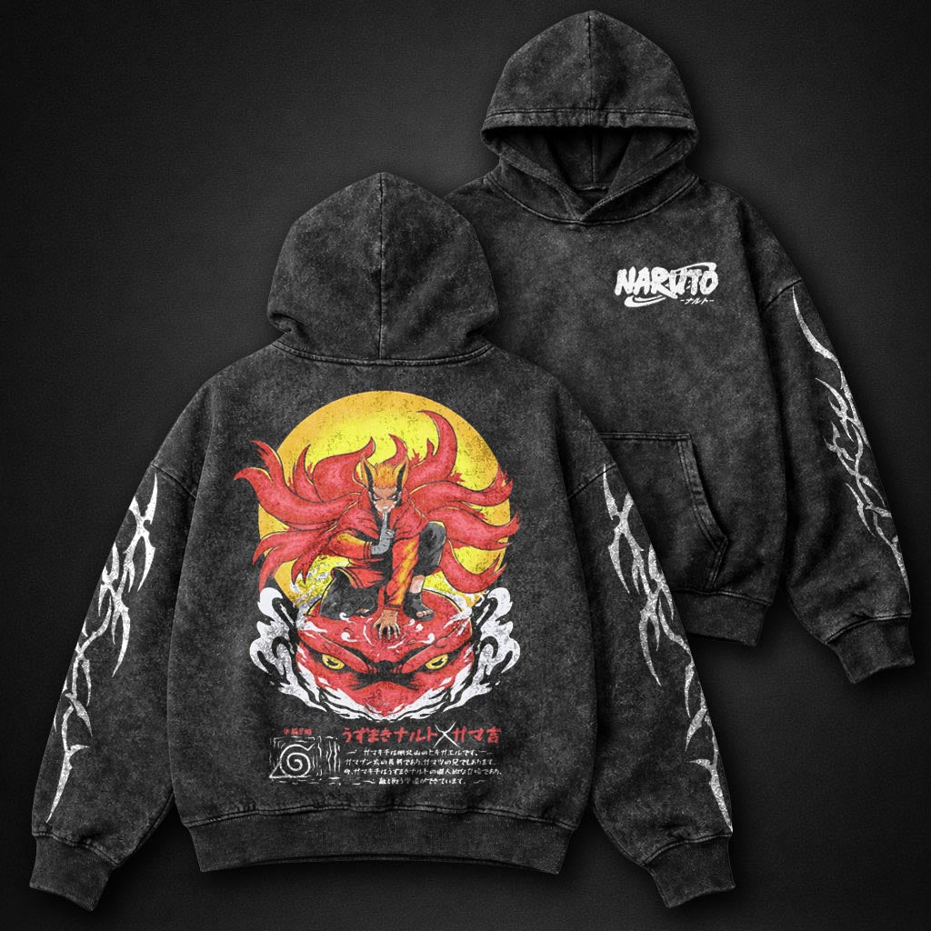 Naruto Graphic Washed Hoodie