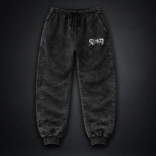 Demon Slayer Logo Washed Joggers