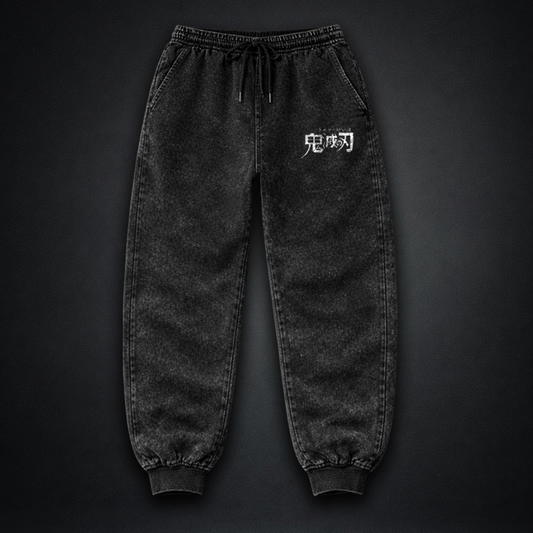 Demon Slayer Logo Washed Joggers