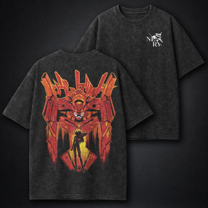 Neon Genesis Evangelion Graphic Washed T-Shirt