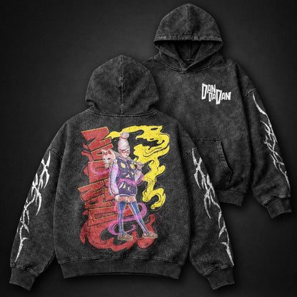 Dandadan Relaxed Washed Hoodie