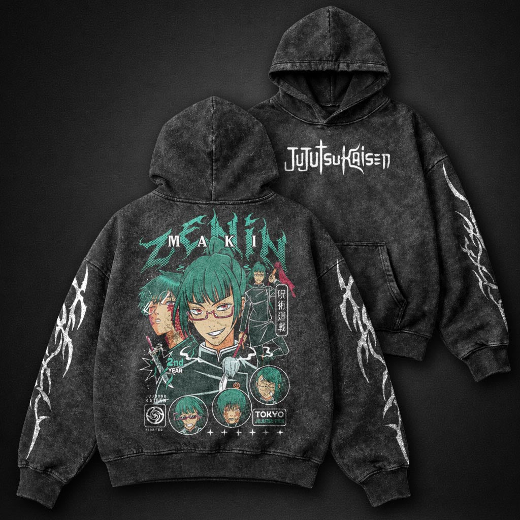 Jujutsu Kaisen Vintage Washed Hoodie