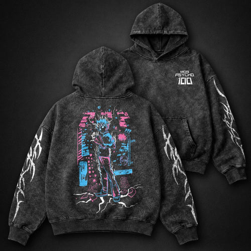 Mob Psycho 100 Heavyweight Washed Hoodie