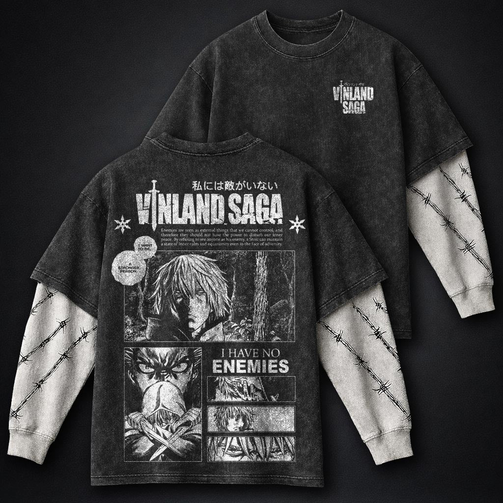Vinland Saga Minimal Washed Double Sleeves T-Shirt