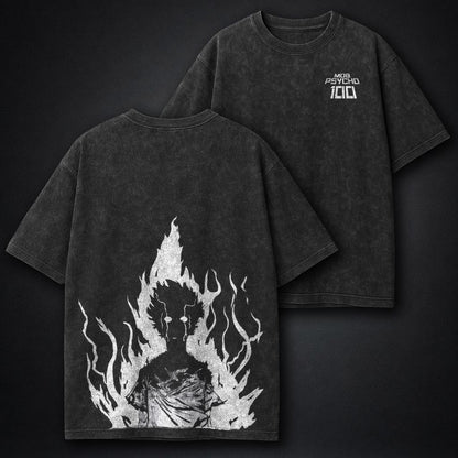 Mob Psycho 100 Heavyweight Washed T-Shirt