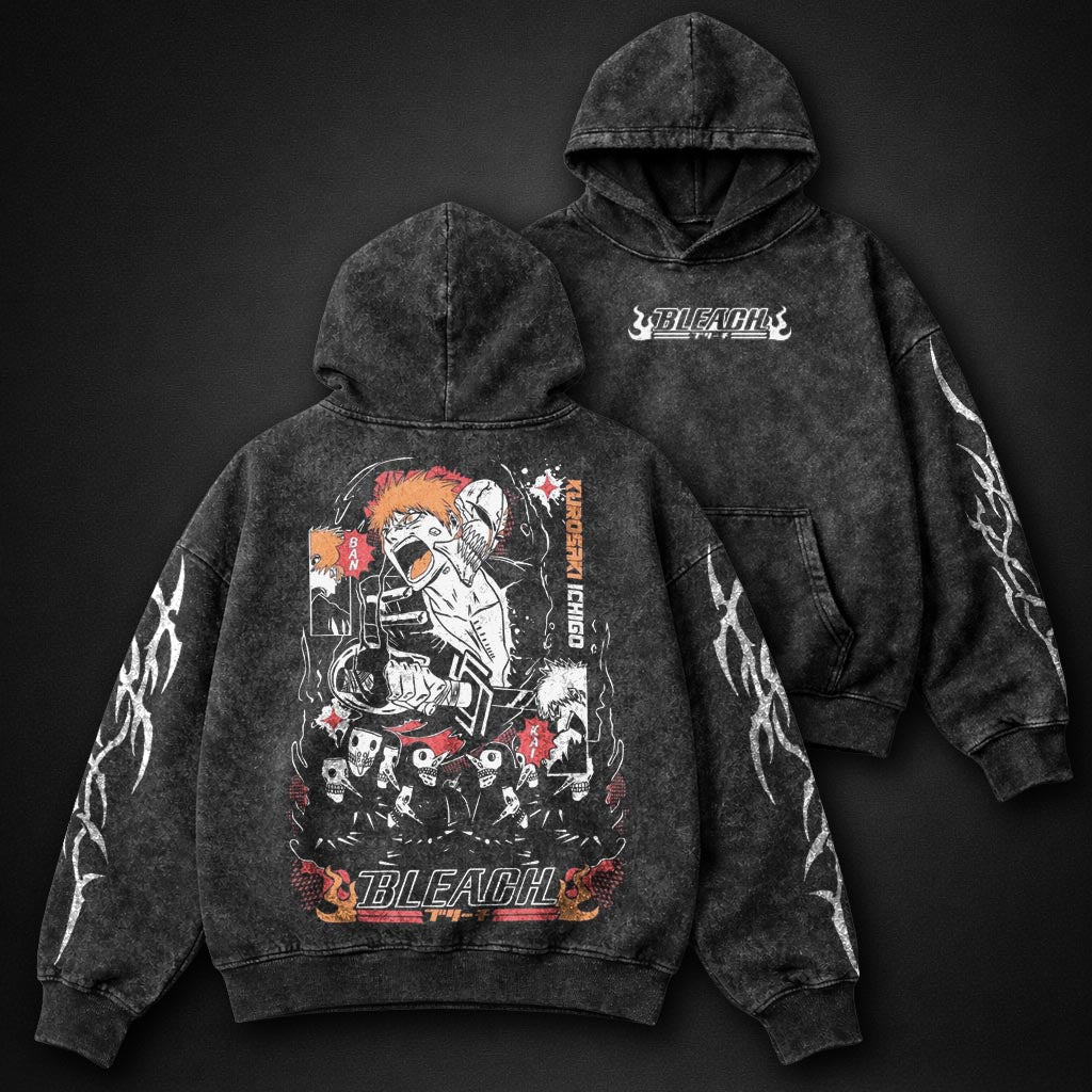 Bleach Lightweight Washed Hoodie
