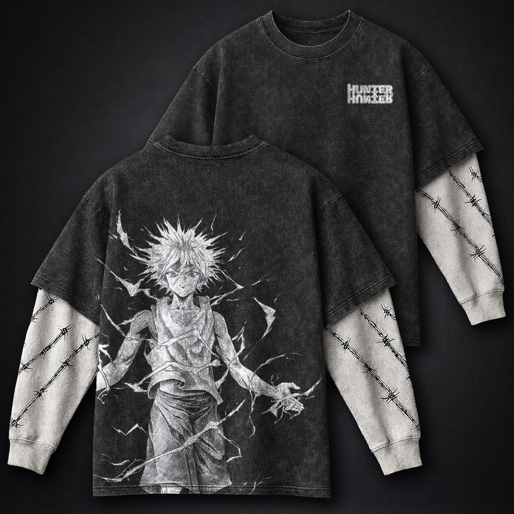 Hunter x Hunter Classic Washed Double Sleeves T-Shirt
